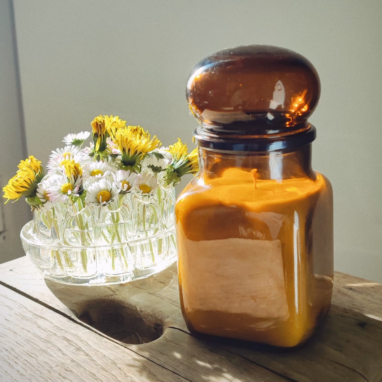 Pot Apothicaire Verre Ambrée #013