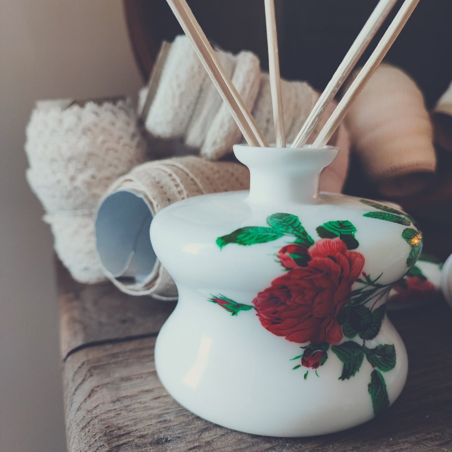 Duo opaline bougie - diffuseur