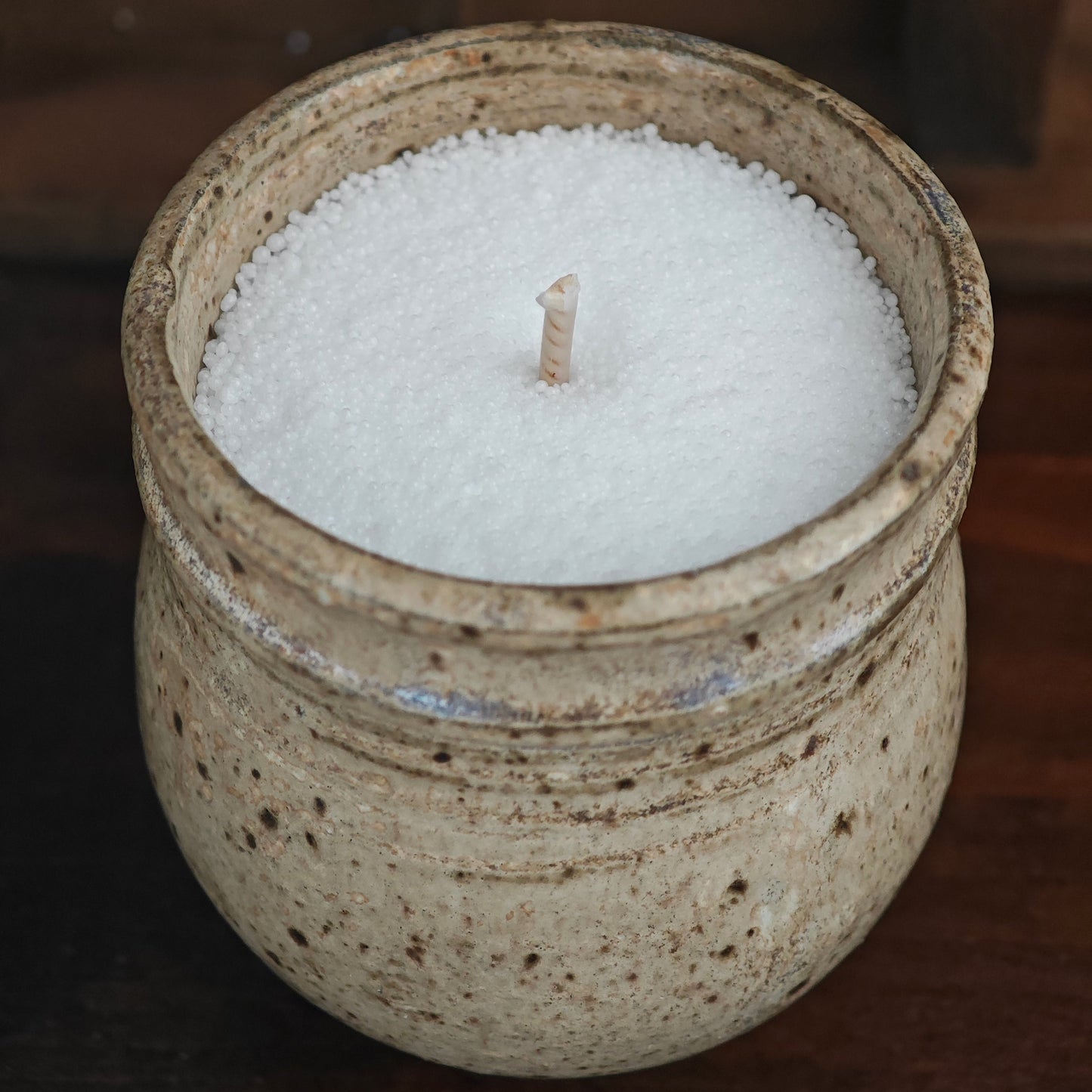 Pot moucheté grés