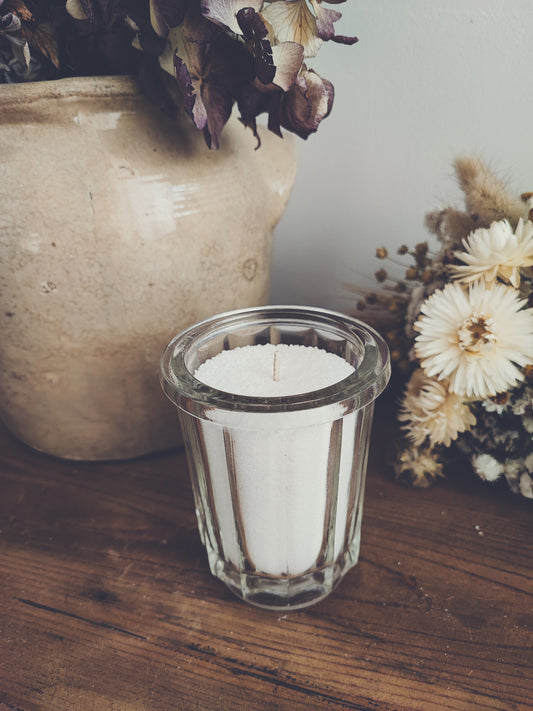 Ancien pot à confiture haut